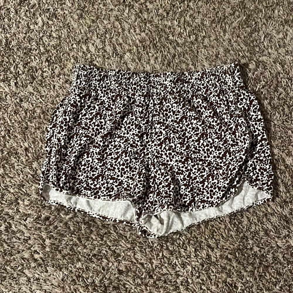 Abound Brown and White Cow Print Shorts Women’s Medium